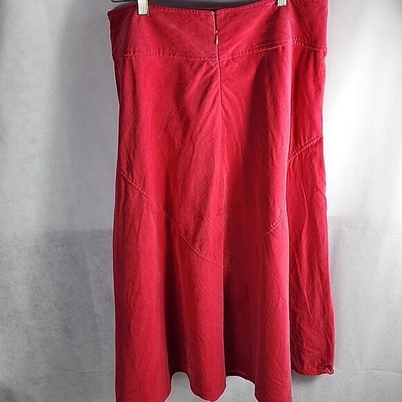 Pink Corduroy A~Line Skirt - Picture 4 of 7